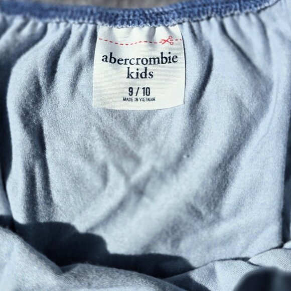 Abercrombie Kids Blue Tie-Dye Dress with Pockets & Bow – Size 9/10 - Picture 4 of 4